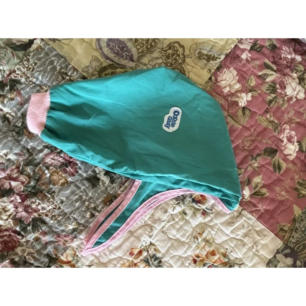 Vintage Oopsie Daisy Doll Outfit Teal And Pink Tie Shoulder